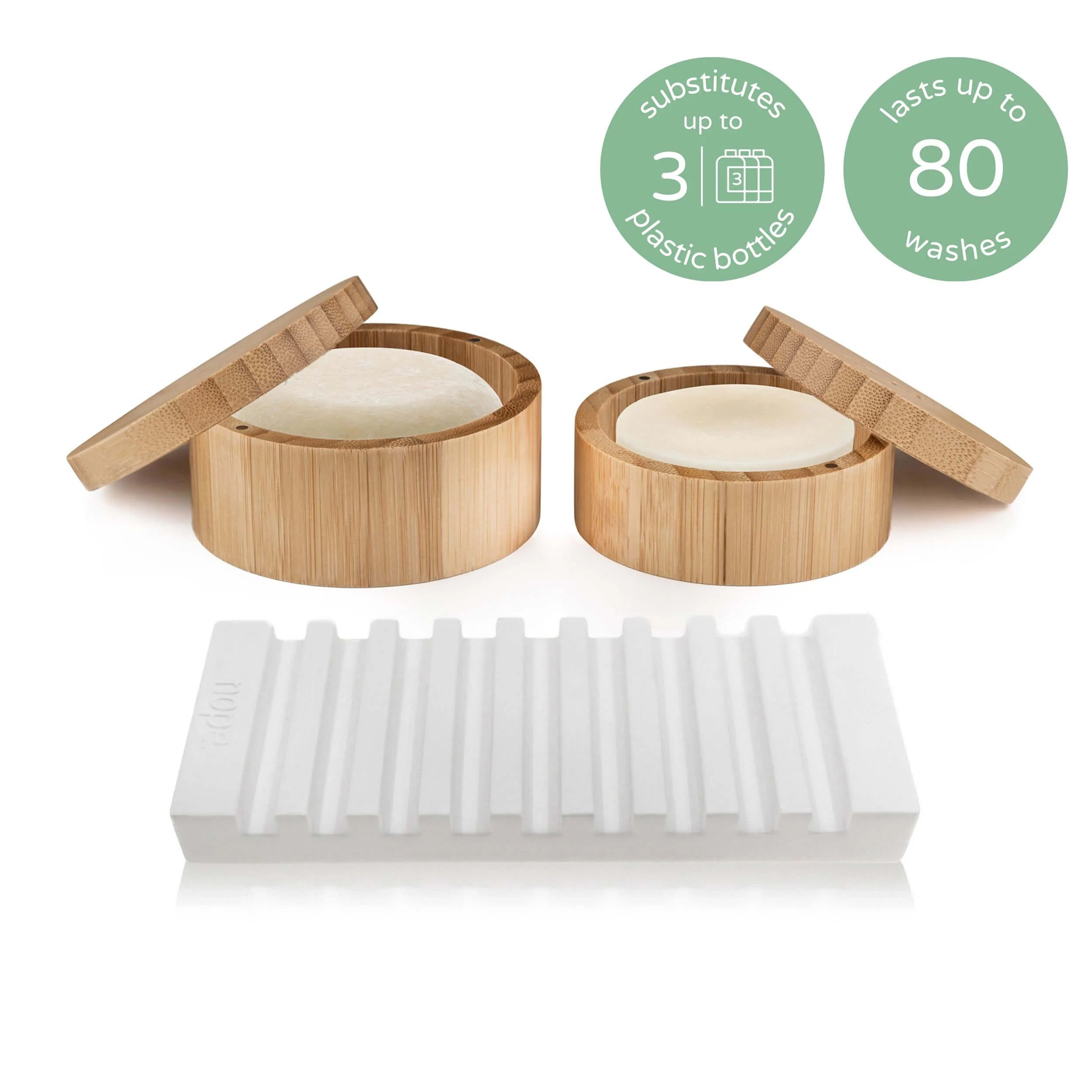 peppermint refresh shampoo & conditioner bar complete set. - Image 4